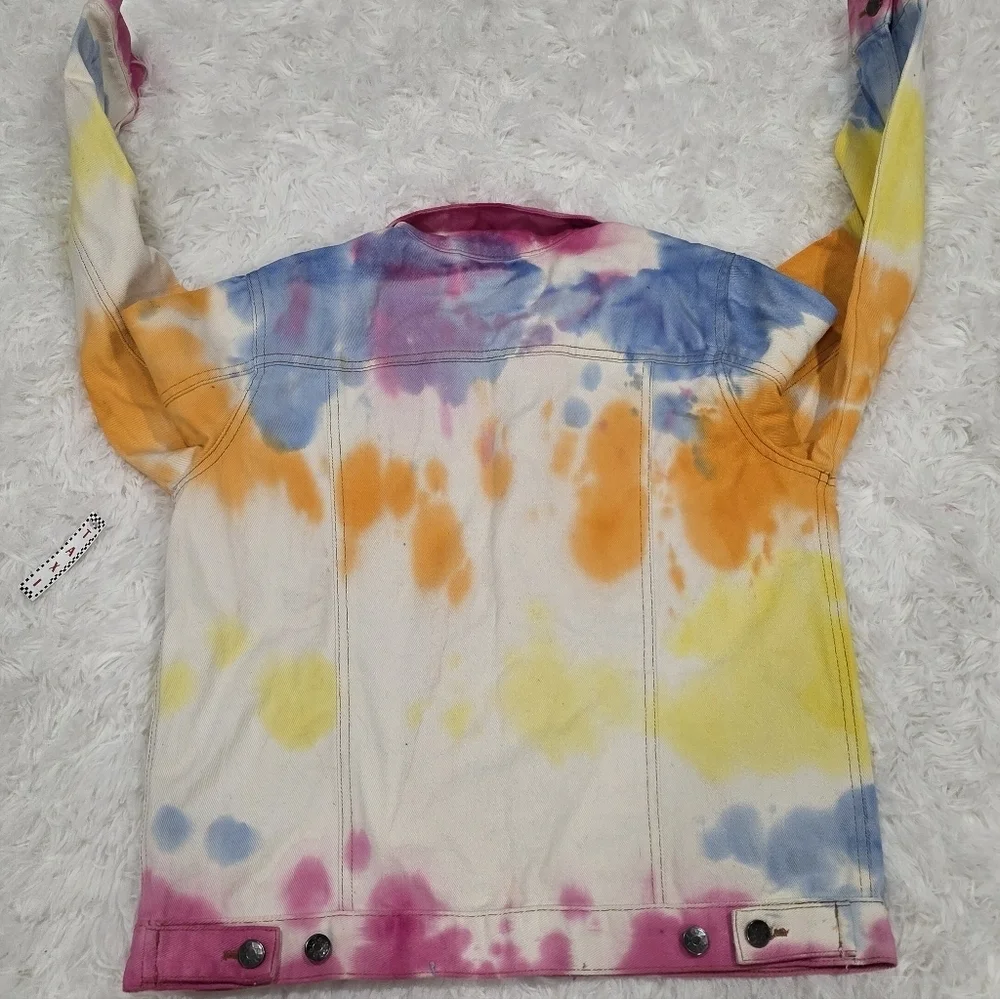 Taxi- Tie-Dye Jean Jacket. Size M. NWT